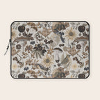 Autumn Garden With Birds In Warm Fall Colors Laptop Sleeve Gallery Image 1