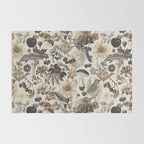 Autumn Garden With Birds In Warm Fall Colors Rug Gallery Image 2