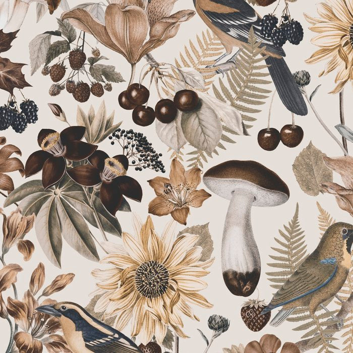 Autumn Garden With Birds In Warm Fall Colors Coffee Mug Gallery Image 2
