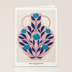 Vase with blue roses collection Stationery Card Gallery Image 2