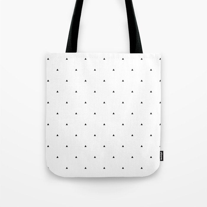 Black and white triangle pattern Tote Bag Gallery Image 1
