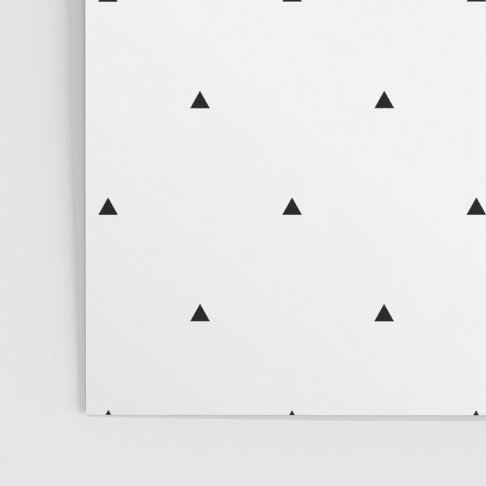 Black and white triangle pattern Poster Gallery Image 3