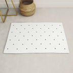 Black and white triangle pattern Rug Gallery Image 1