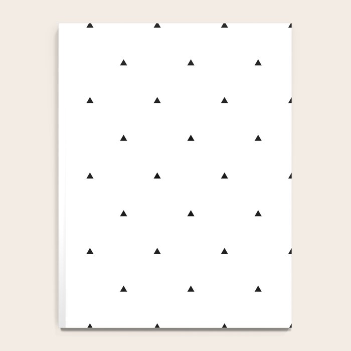Black and white triangle pattern Notebook Gallery Image 4