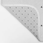 Black and white triangle pattern Bath Mat Gallery Image 2