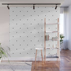 Black and white triangle pattern Wall Mural Gallery Image 1