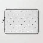 Black and white triangle pattern Laptop Sleeve Gallery Image 1