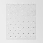 Black and white triangle pattern Throw Blanket Gallery Image 2