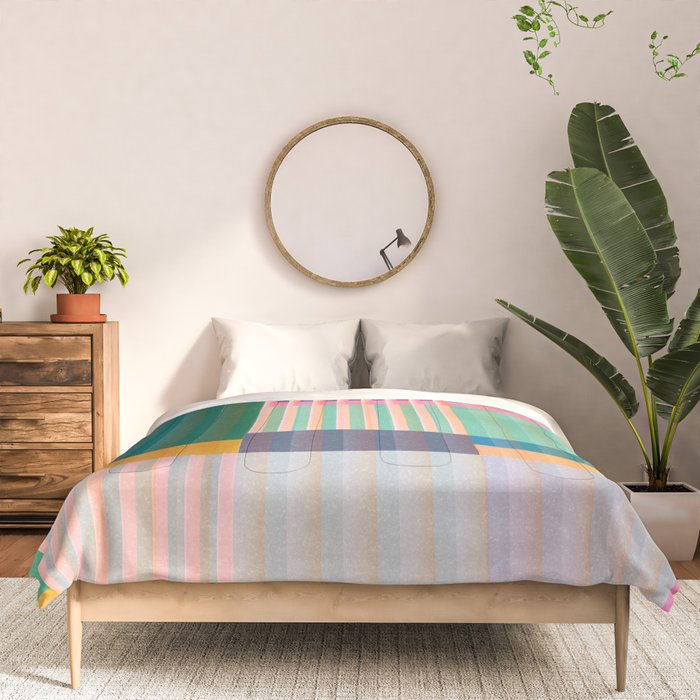 Colorful Geometric Abstract Art 22 Comforter Gallery Image 3