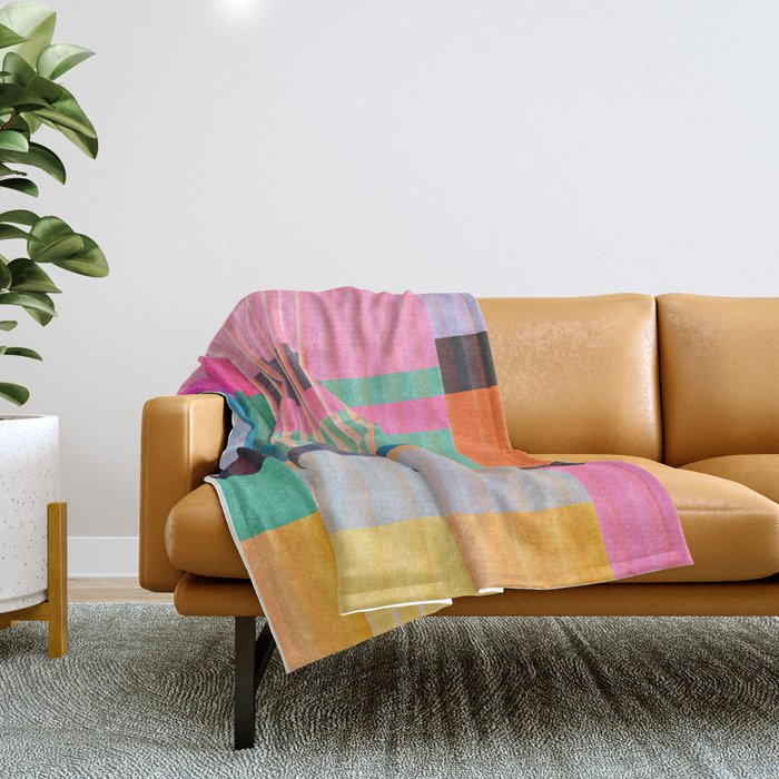 Colorful Geometric Abstract Art 22 Throw Blanket Gallery Image 1