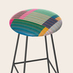 Colorful Geometric Abstract Art 22 Stool Gallery Image 2