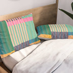 Colorful Geometric Abstract Art 22 Pillow Sham Gallery Image 2