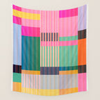 Colorful Geometric Abstract Art 22 Wall Tapestry Gallery Image 4
