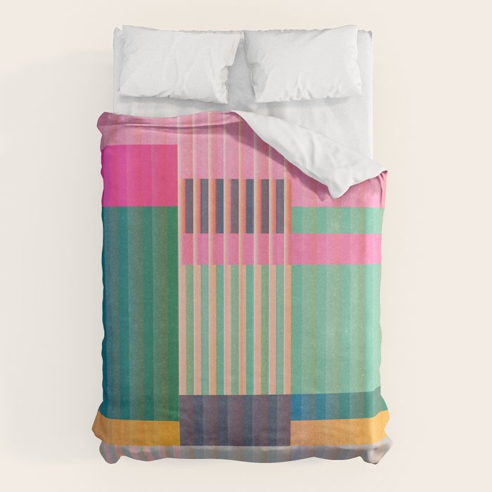 Colorful Geometric Abstract Art 22 Duvet Cover Gallery Image 6