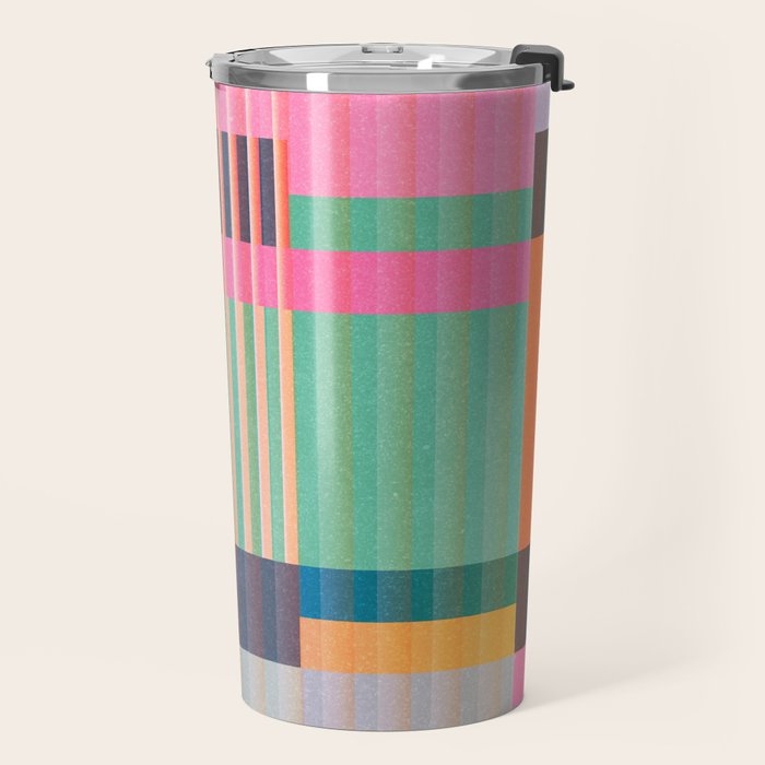 Colorful Geometric Abstract Art 22 Travel Mug Gallery Image 2