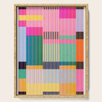 Colorful Geometric Abstract Art 22 Serving Tray Gallery Image 1