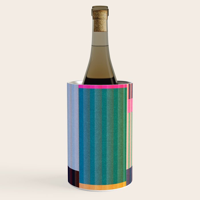 Colorful Geometric Abstract Art 22 Wine Chiller Gallery Image 2