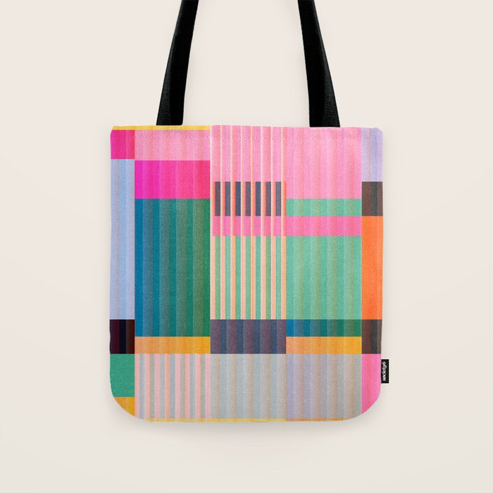 Colorful Geometric Abstract Art 22 Tote Bag Gallery Image 1