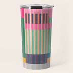 Colorful Geometric Abstract Art 22 Travel Mug Gallery Image 1