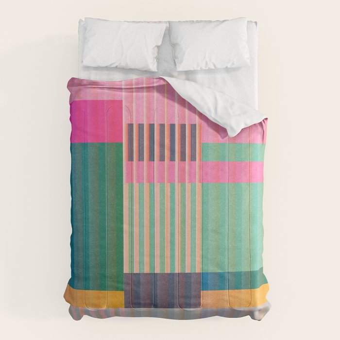Colorful Geometric Abstract Art 22 Comforter Gallery Image 6