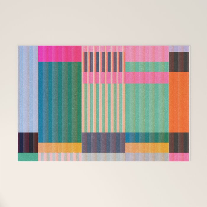 Colorful Geometric Abstract Art 22 Welcome Mat Gallery Image 1
