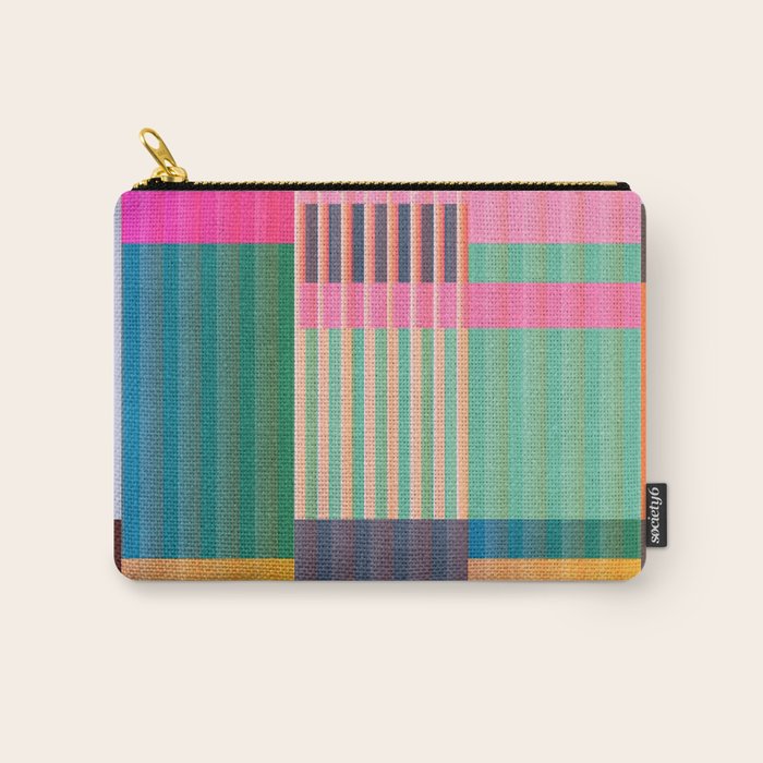 Colorful Geometric Abstract Art 22 Carry All Pouch Gallery Image 1