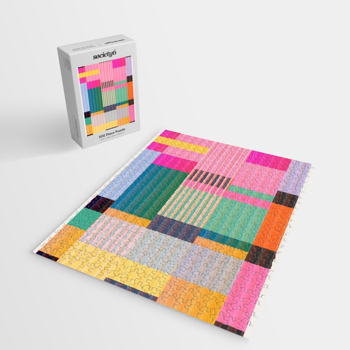 Colorful Geometric Abstract Art 22 Jigsaw Puzzle Gallery Image 2