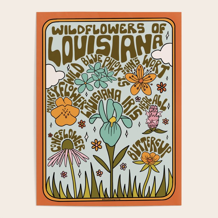 Louisiana Wildflowers Poster Gallery Image 4