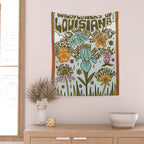 Louisiana Wildflowers Wall Tapestry Gallery Image 2