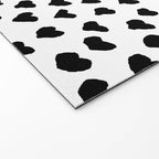 Black Heart Welcome Mat Gallery Image 2