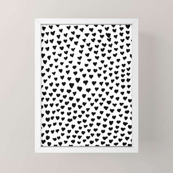 Black Heart Mini Art Print Gallery Image 4