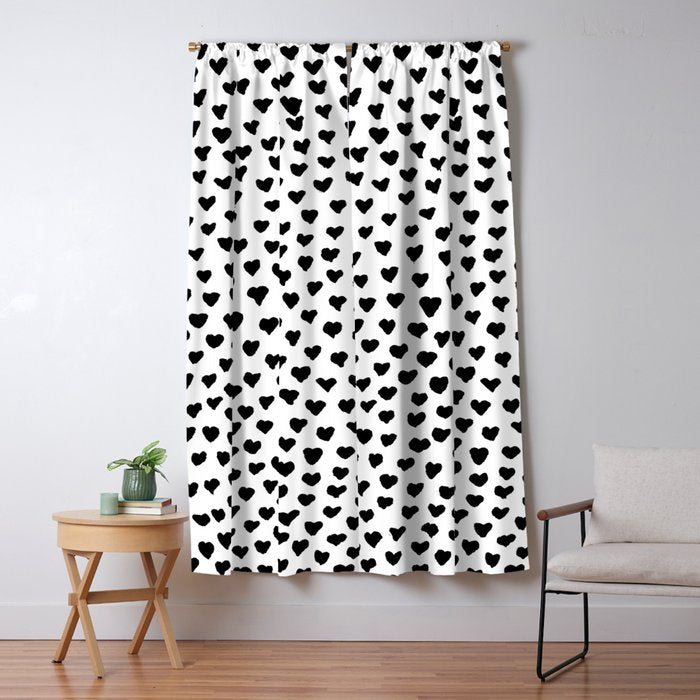 Black Heart Window Curtain Gallery Image 5