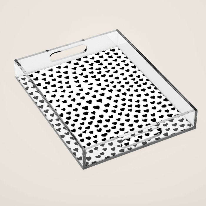 Black Heart Acrylic Tray Gallery Image 1