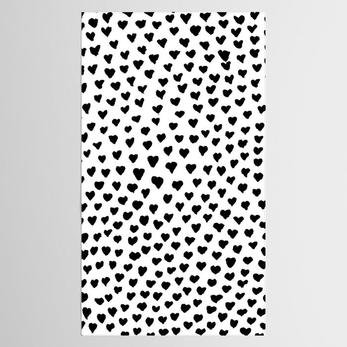 Black Heart Tablecloth Gallery Image 2