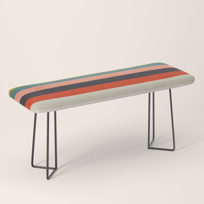 modern abstract stripe geometric Bench Gallery Image 1