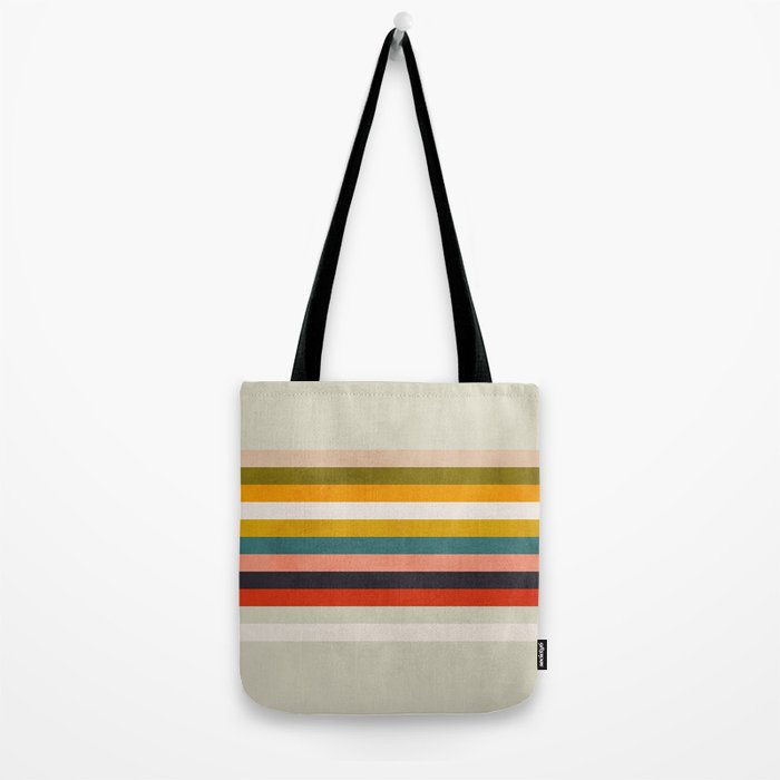 modern abstract stripe geometric Tote Bag Gallery Image 2