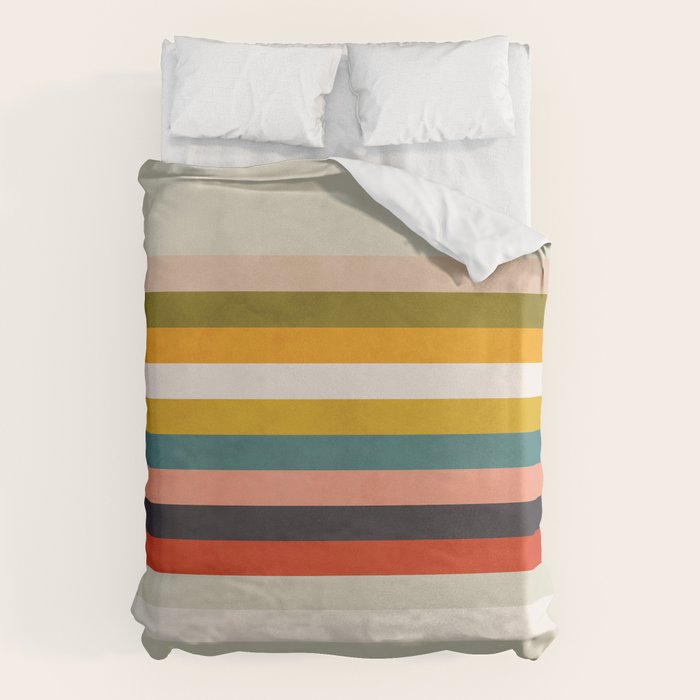 modern abstract stripe geometric Duvet Cover Gallery Image 6