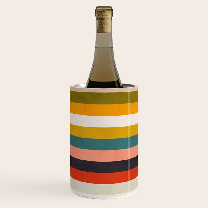 modern abstract stripe geometric Wine Chiller Gallery Image 1