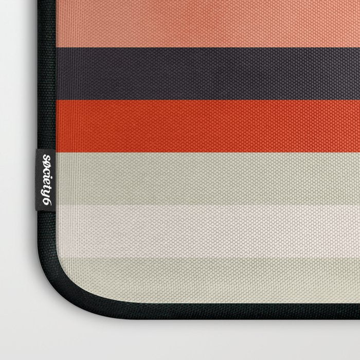 modern abstract stripe geometric Laptop Sleeve Gallery Image 3