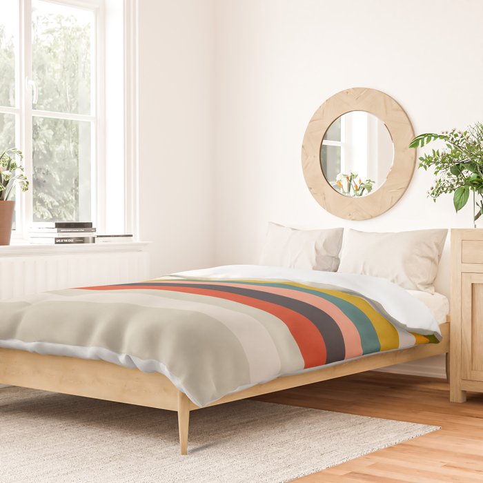 modern abstract stripe geometric Duvet Cover Gallery Image 2