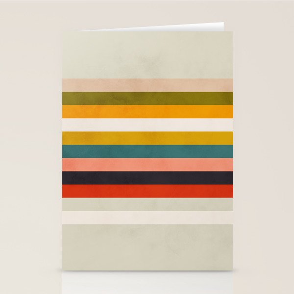 modern abstract stripe geometric Stationery Card Gallery Image 2