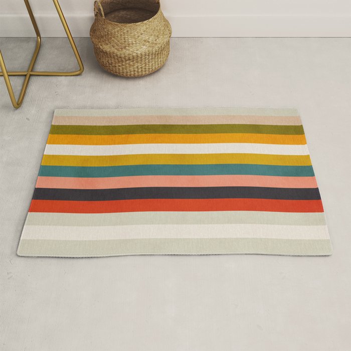 modern abstract stripe geometric Rug Gallery Image 1
