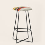 modern abstract stripe geometric Stool Gallery Image 1