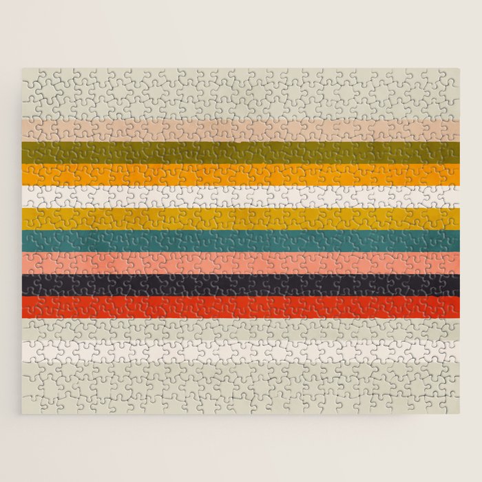 modern abstract stripe geometric Jigsaw Puzzle Gallery Image 1
