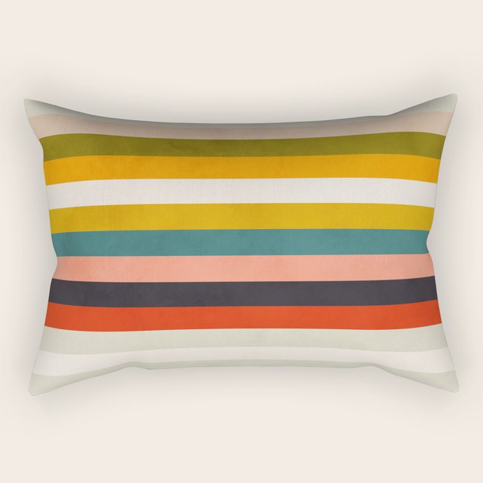 modern abstract stripe geometric Rectangular Pillow Gallery Image 2