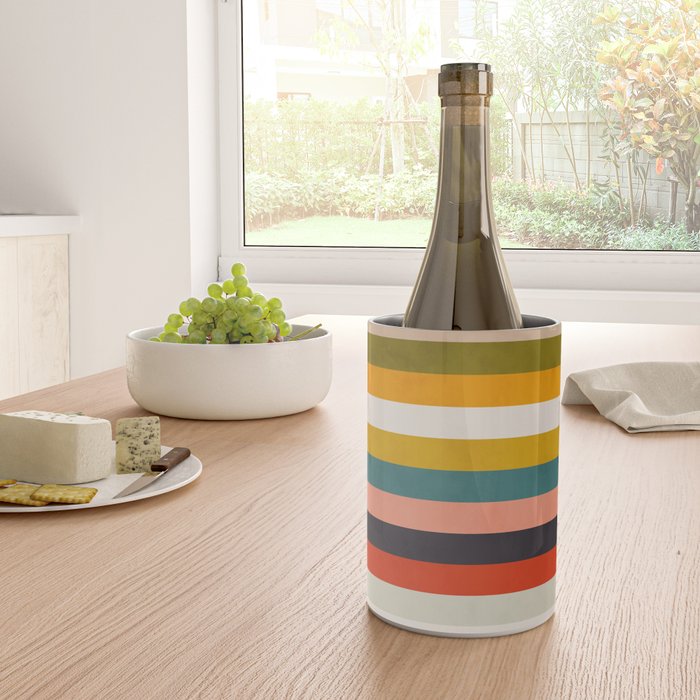 modern abstract stripe geometric Wine Chiller Gallery Image 4