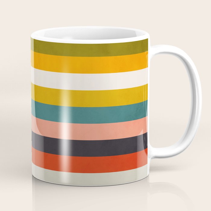 modern abstract stripe geometric Coffee Mug Gallery Image 1