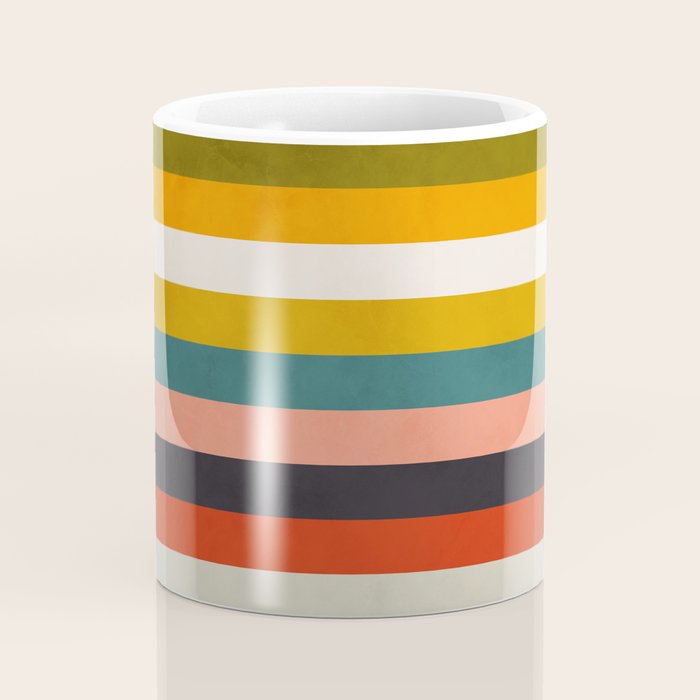 modern abstract stripe geometric Coffee Mug Gallery Image 4