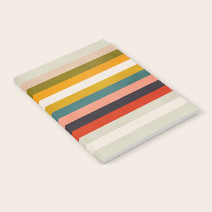 modern abstract stripe geometric Notebook Gallery Image 2