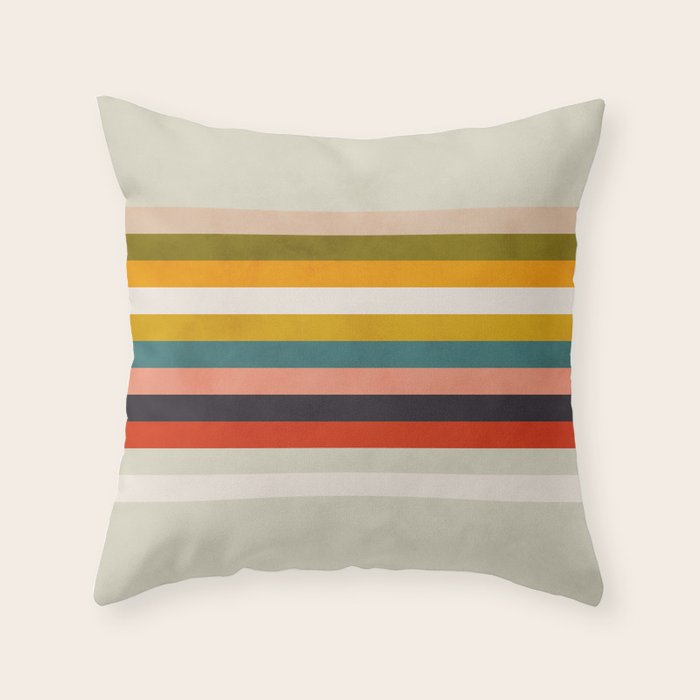 modern abstract stripe geometric Throw Pillow Gallery Image 6